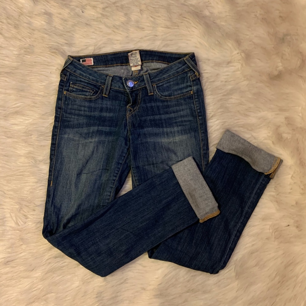 True Religion Brand Dark Blue Jeans